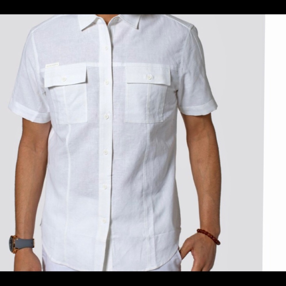 Men’s linen and cotton shirt